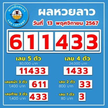 หวยลาว 13-11-67